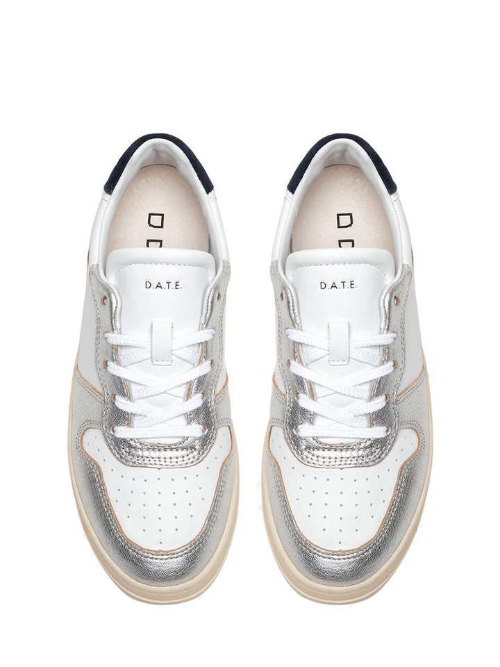 D.A.T.E. Sneakers Donna Bianco/argento