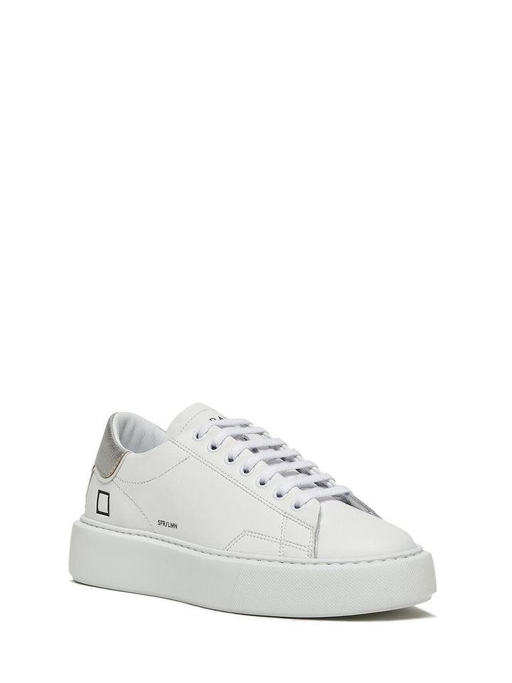 D.A.T.E. Sneakers Donna Bianco argento