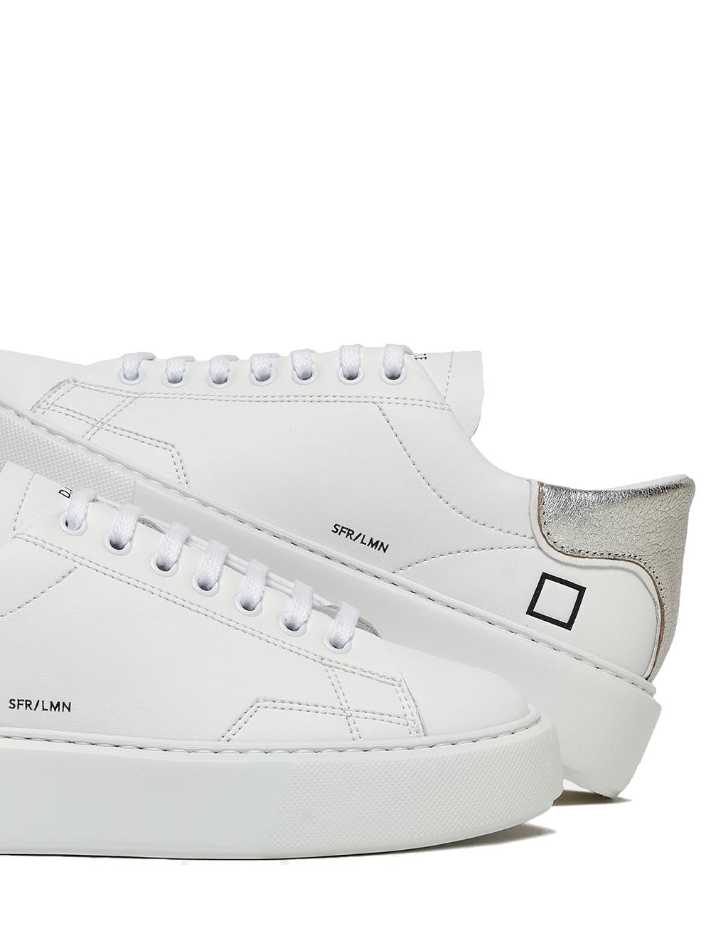 D.A.T.E. Sneakers Donna Bianco argento