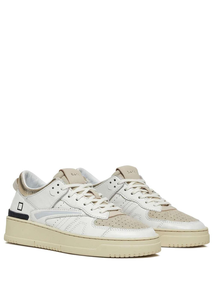 D.A.T.E. Sneakers Donna Bianco beige