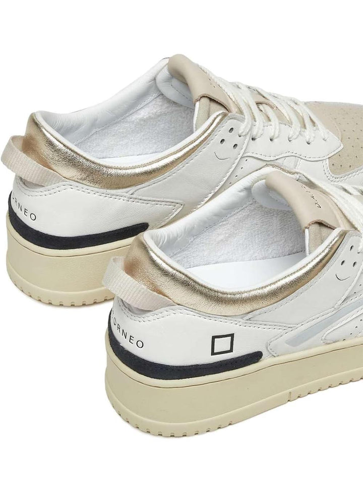 D.A.T.E. Sneakers Donna Bianco beige