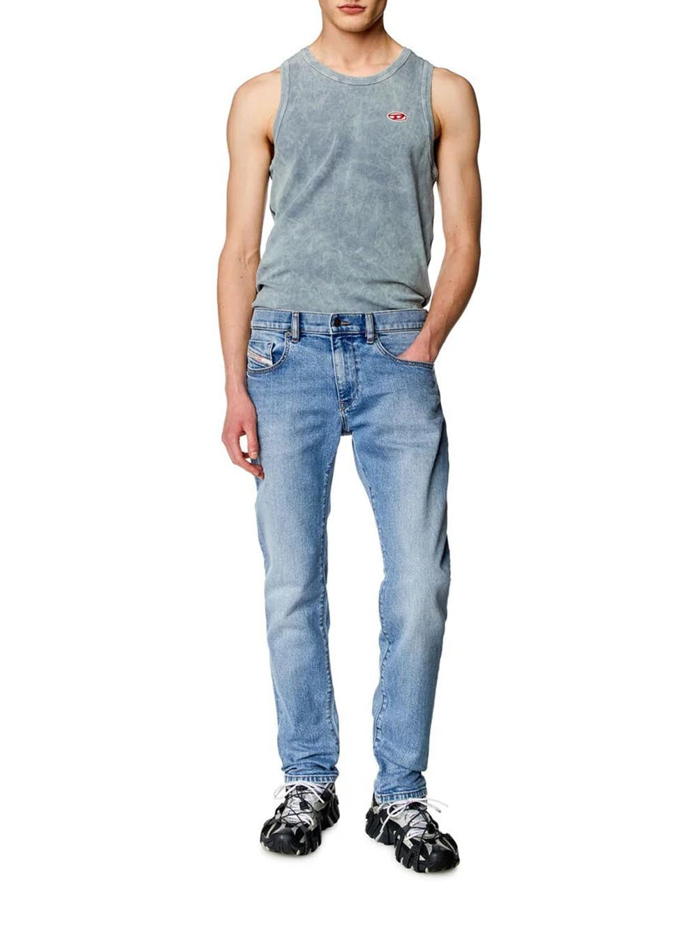 Diesel Jeans Uomo 2019 D-Strukt A03558 Chiaro