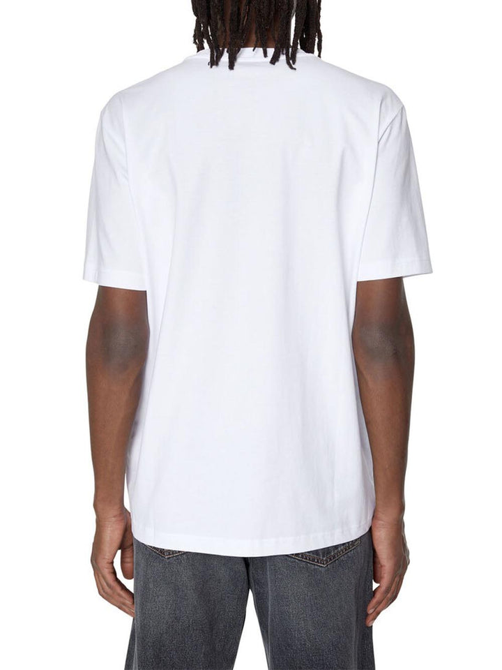 Diesel T-shirt Uomo T-JusT-Microdiv A06418 Bianco