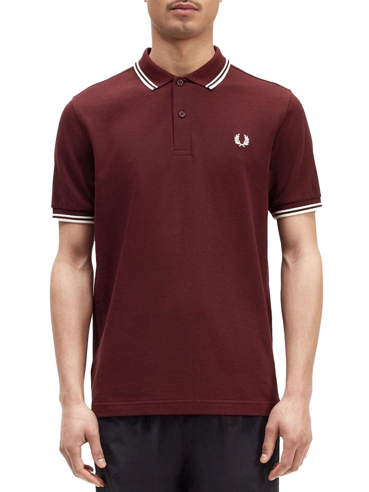 Fred Perry Polo Uomo Bordeaux