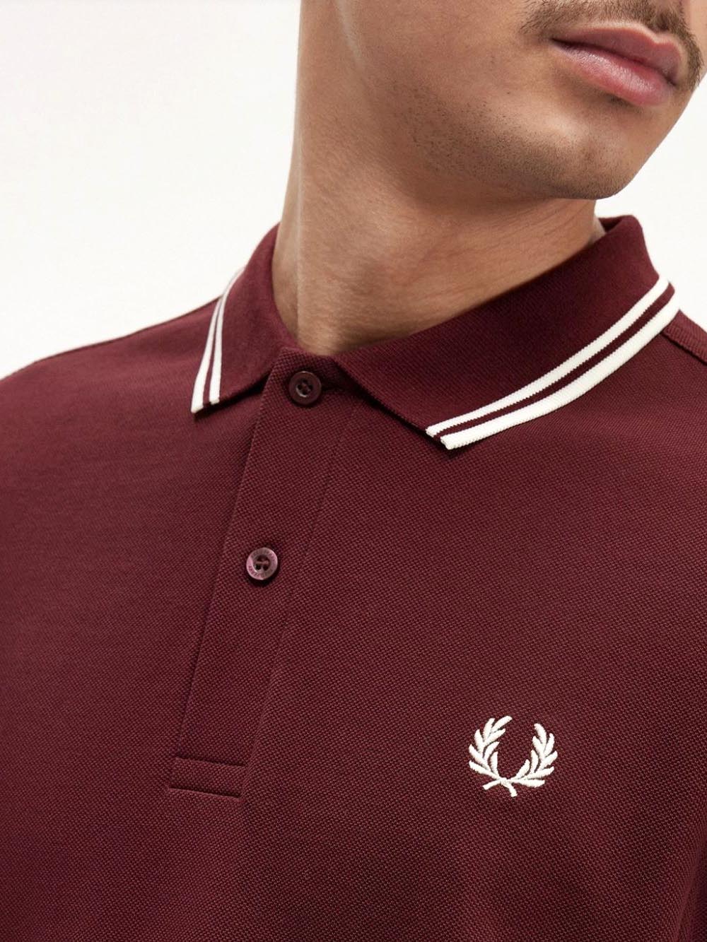 Fred Perry Polo Uomo Bordeaux