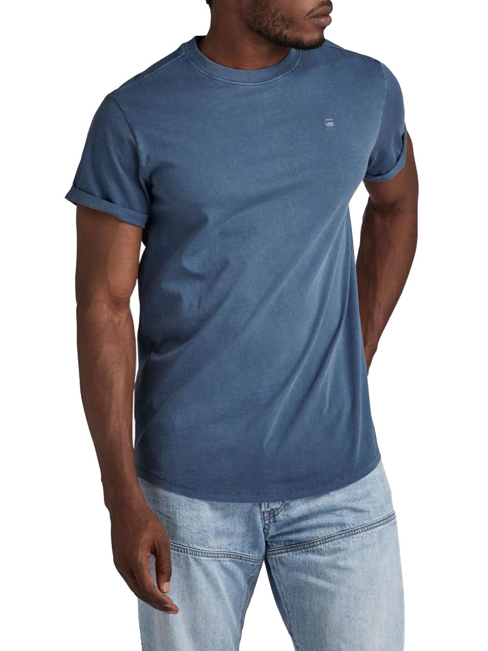 G-Star T-shirt Uomo Blu indaco