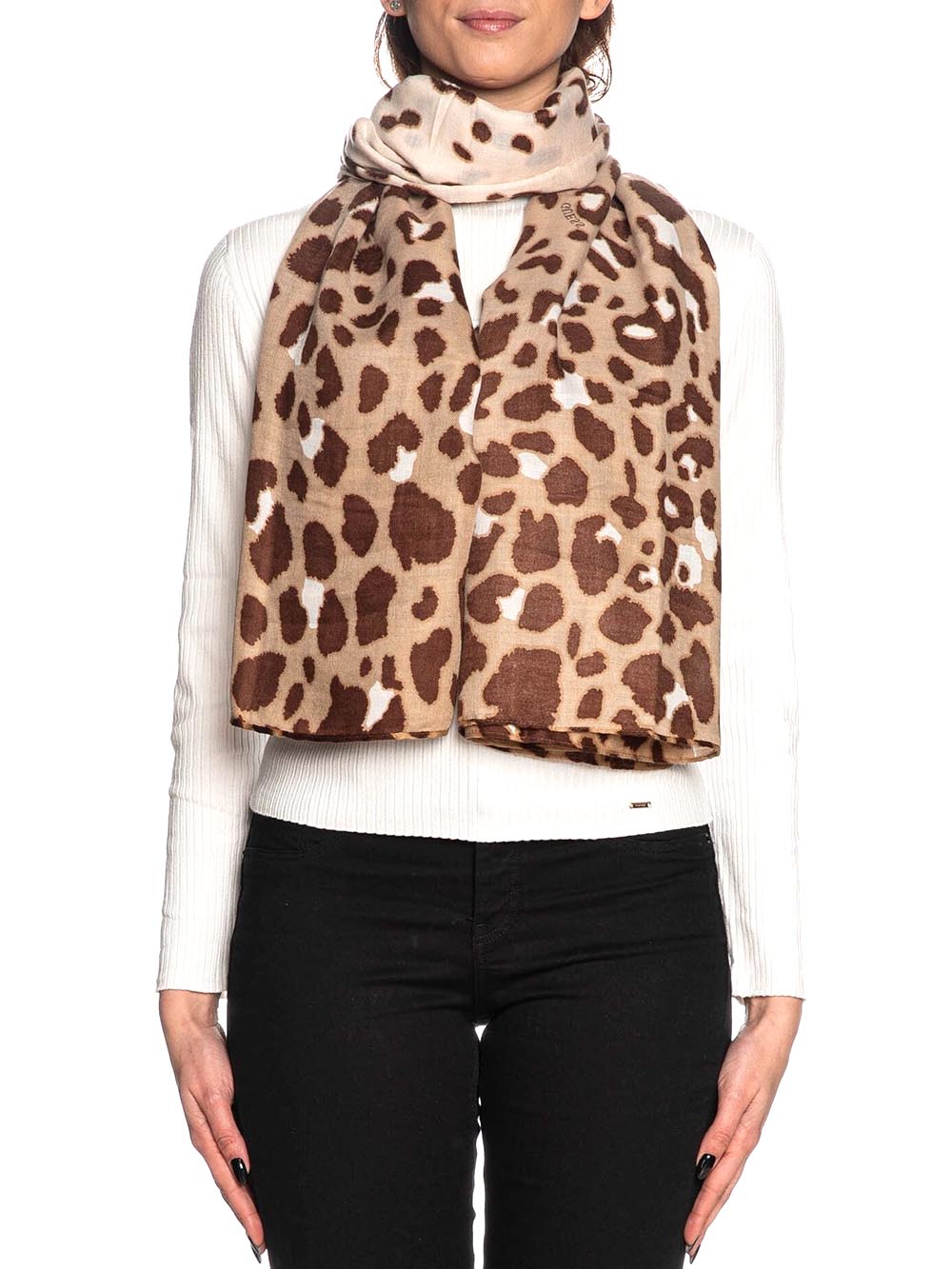 Guess Foulard Donna Aw5051 Pol03 Leopardato