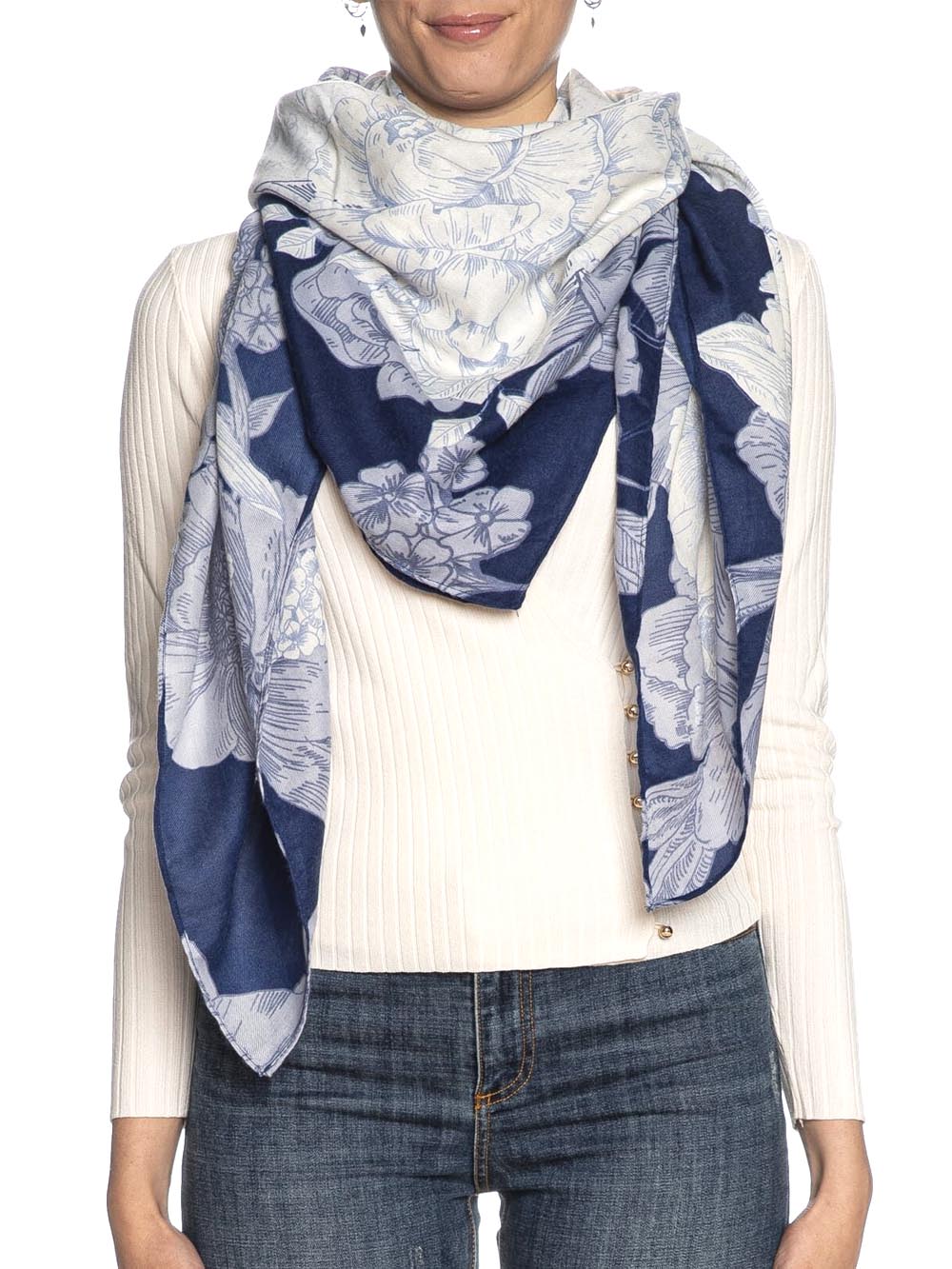 Guess Foulard Donna Aw9988 Pol03 Blu