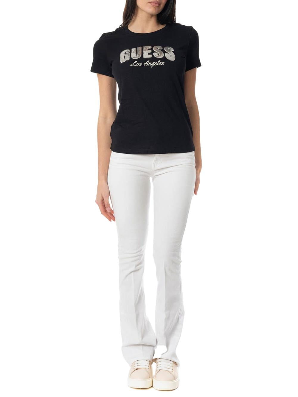 Guess Jeans Donna W4ga0l D4mw4 Bianco