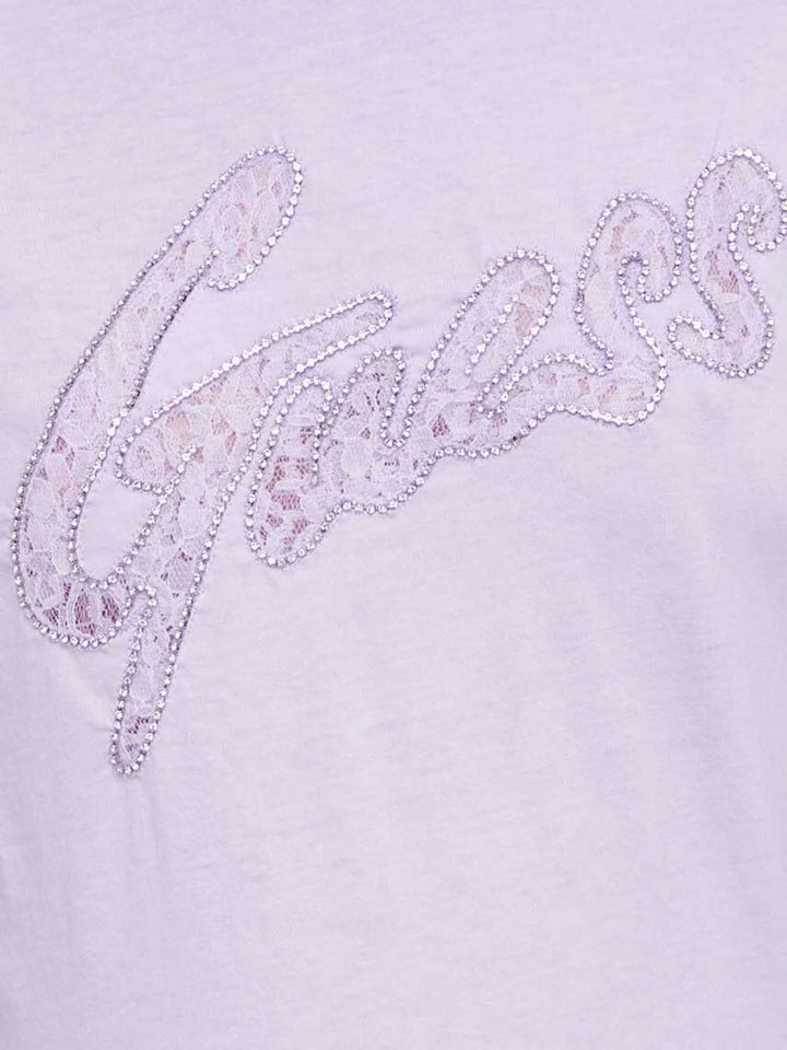 Guess T-shirt Donna W4ri25 K9rm1 Lilla