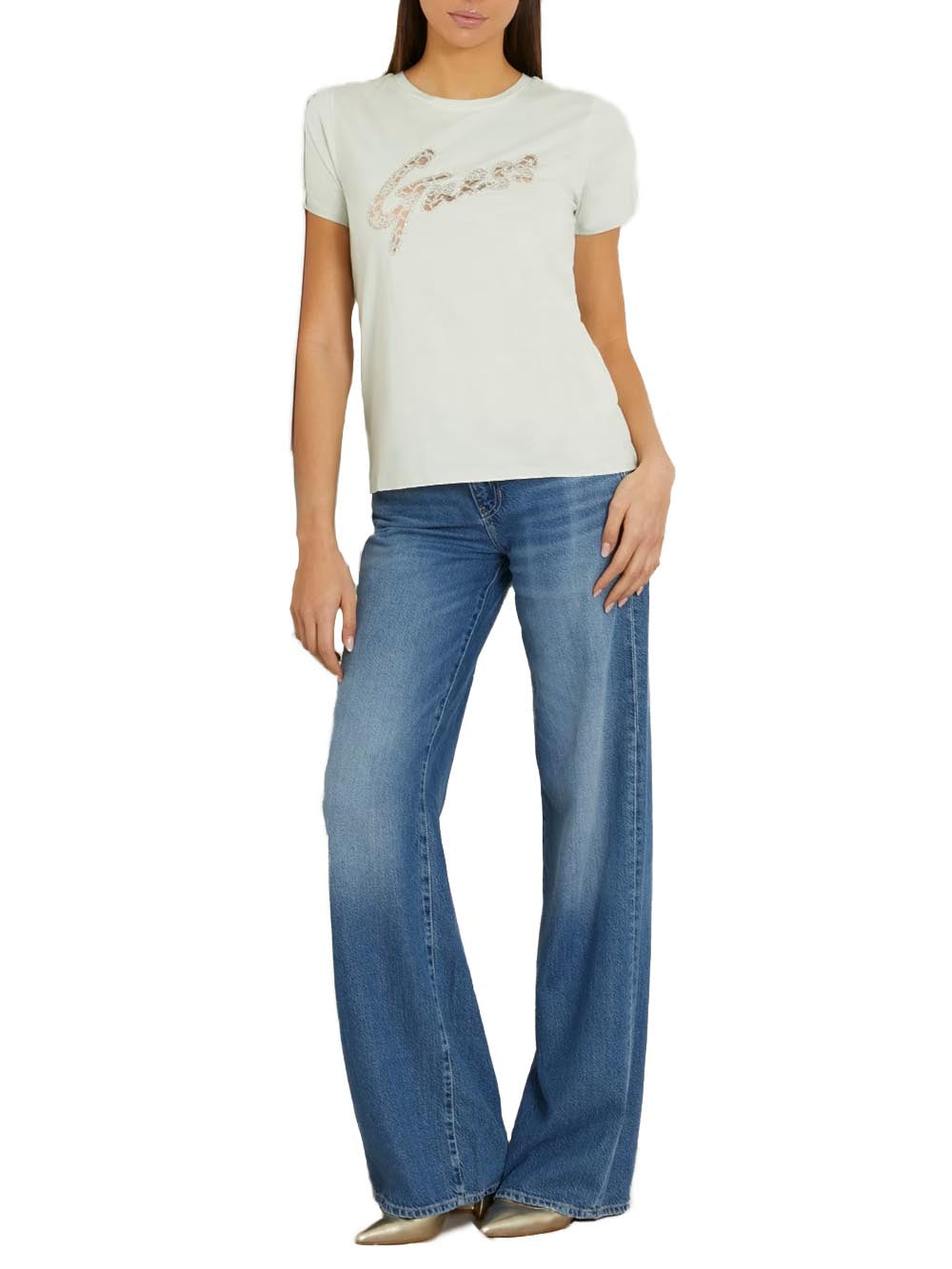 Guess T-shirt Donna Verde menta