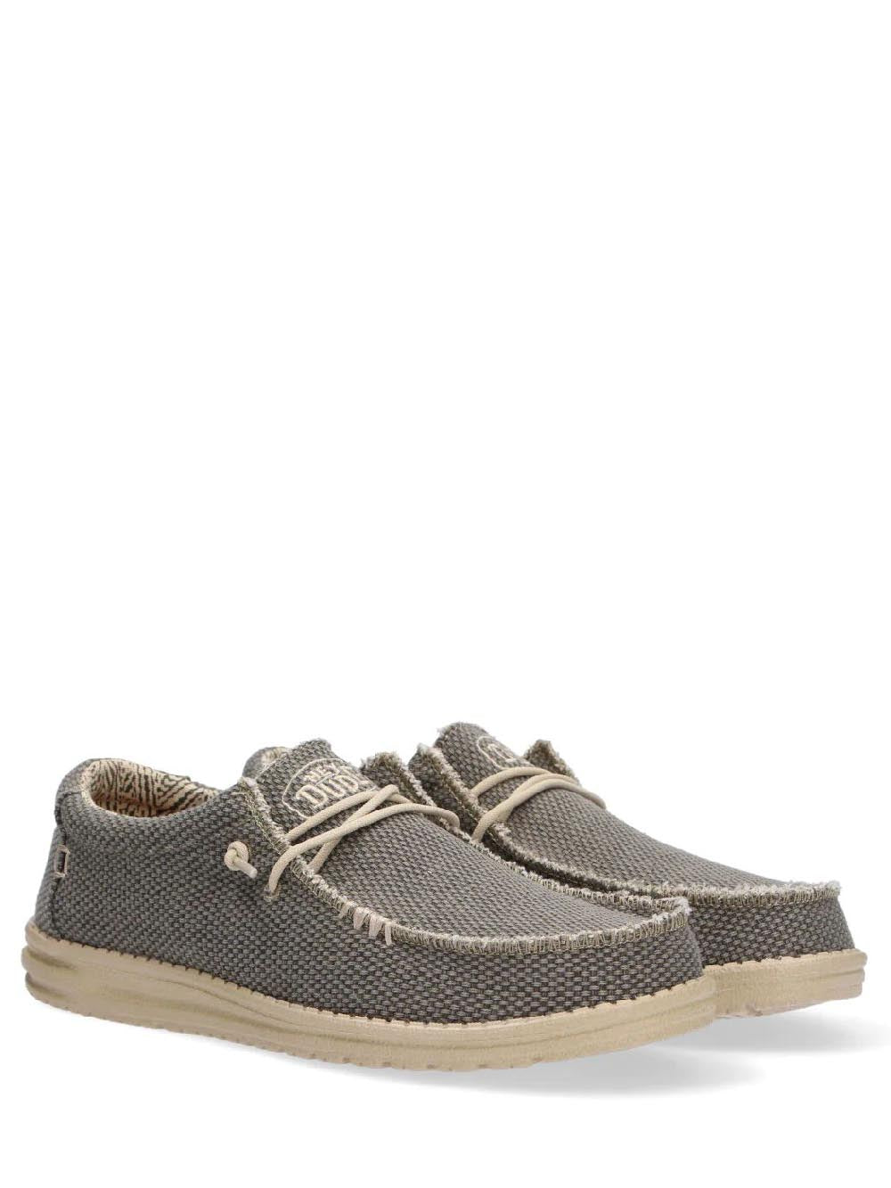 Hey Dude Mocassino Uomo Wally Braided Grigio