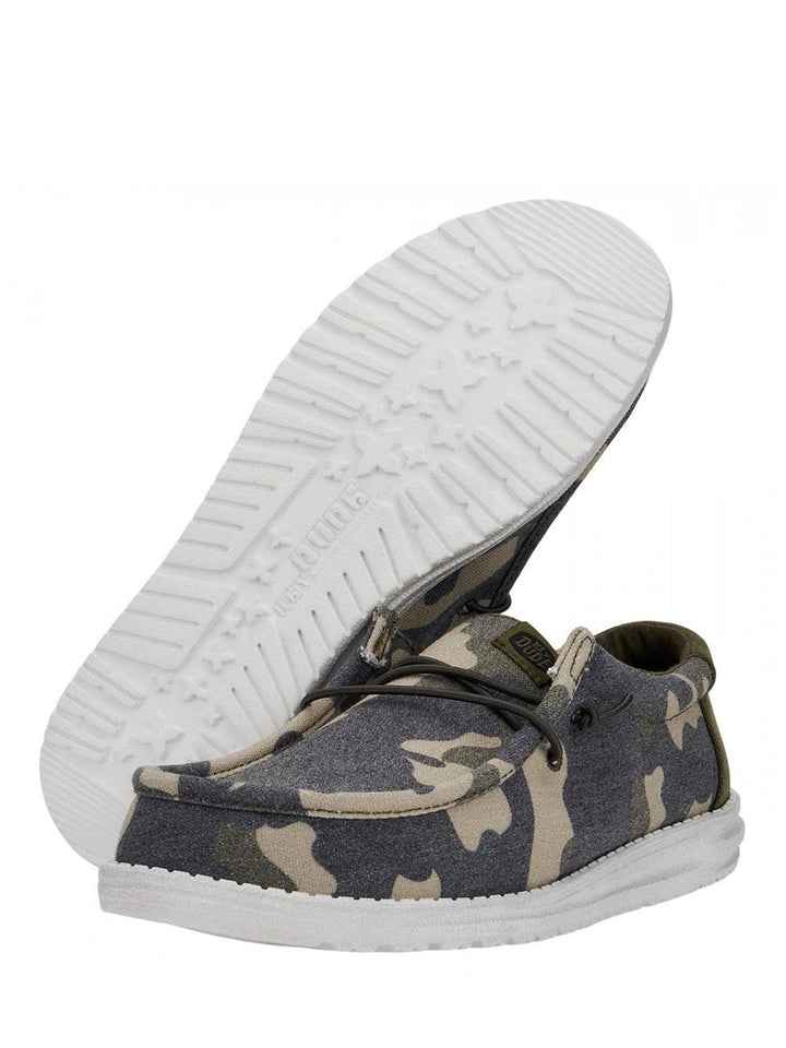 Hey Dude Mocassino Uomo Wally Washed Camo Mimeetico