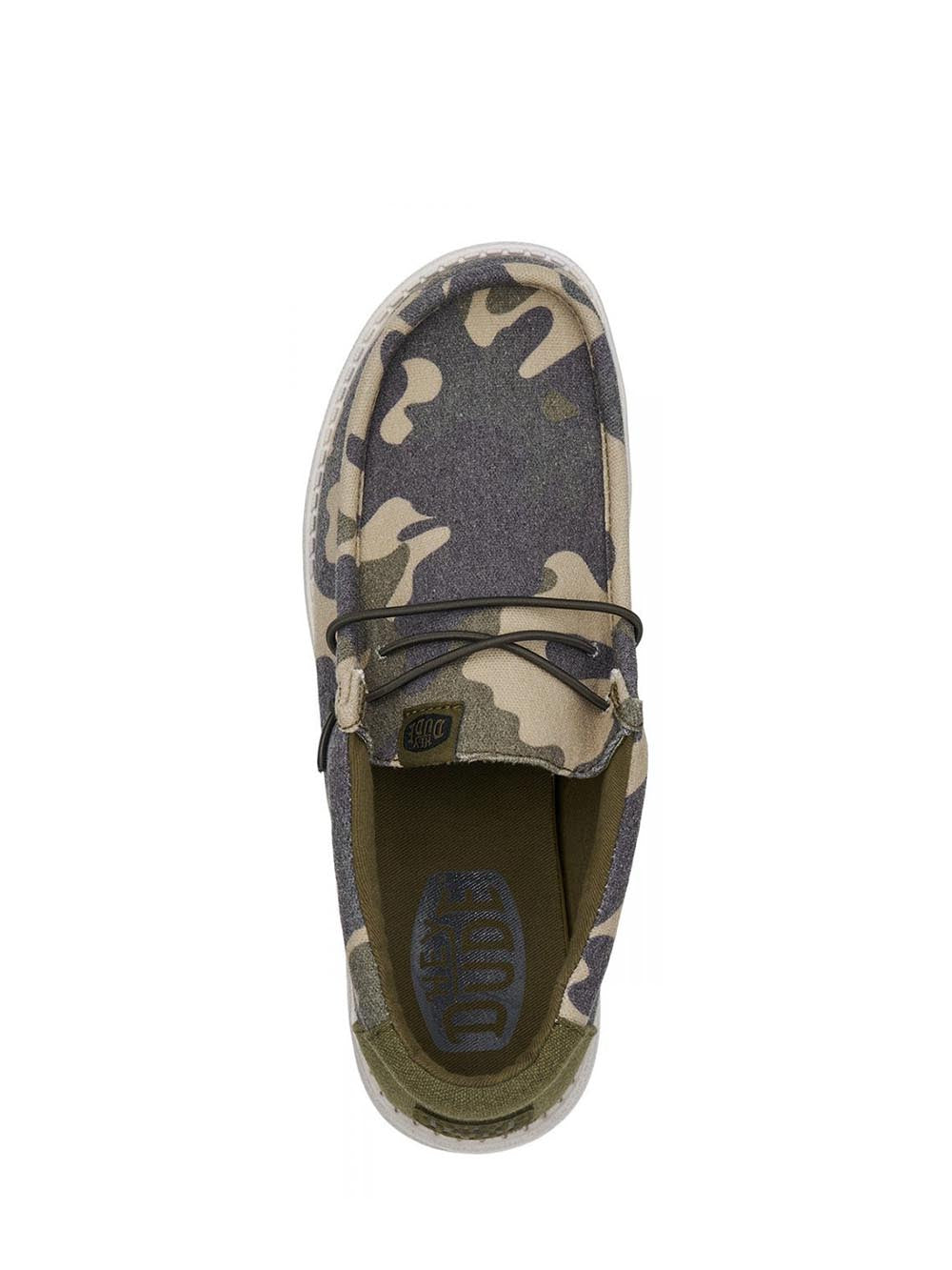 Hey Dude Mocassino Uomo Wally Washed Camo Mimeetico