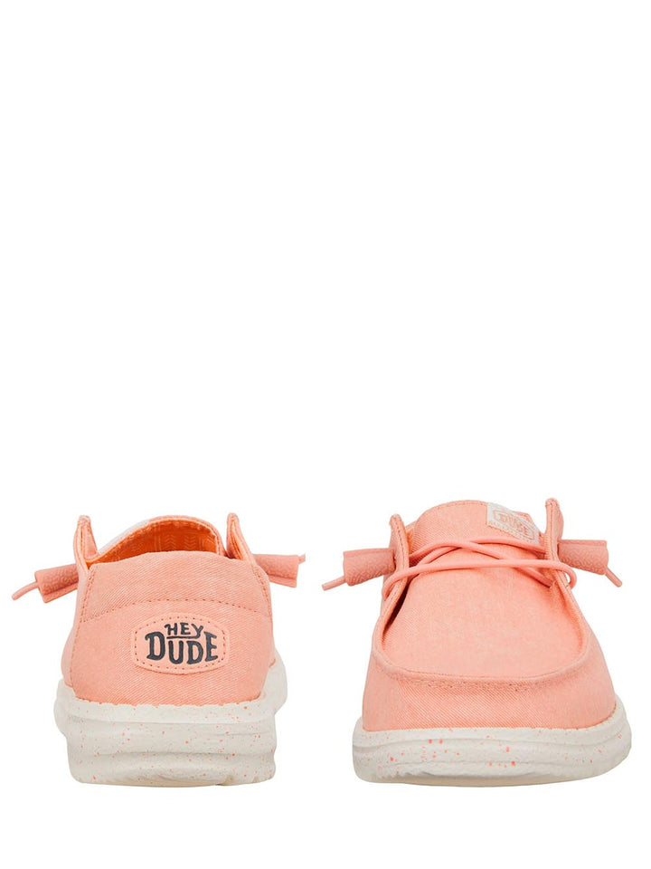 Hey Dude Mocassini Donna Wendy Canvas Rosa