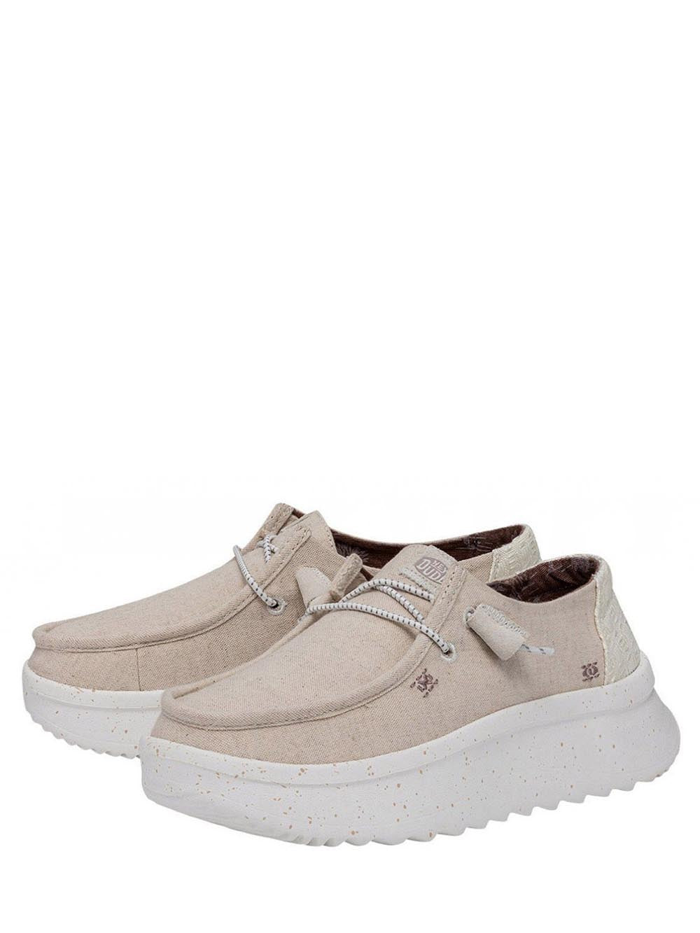 Hey Dude Mocassino Donna Wendy Peak Chambray W Crema