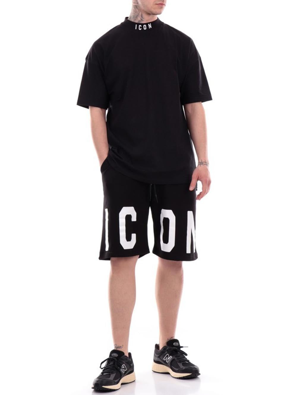ICON T-shirt Uomo Iu8133t Nero