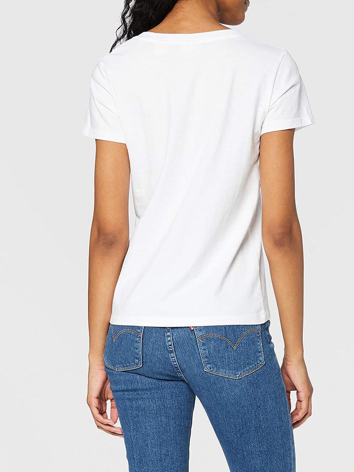 Levi's T-shirt Donna Perfect Vneck 85341 Bianco