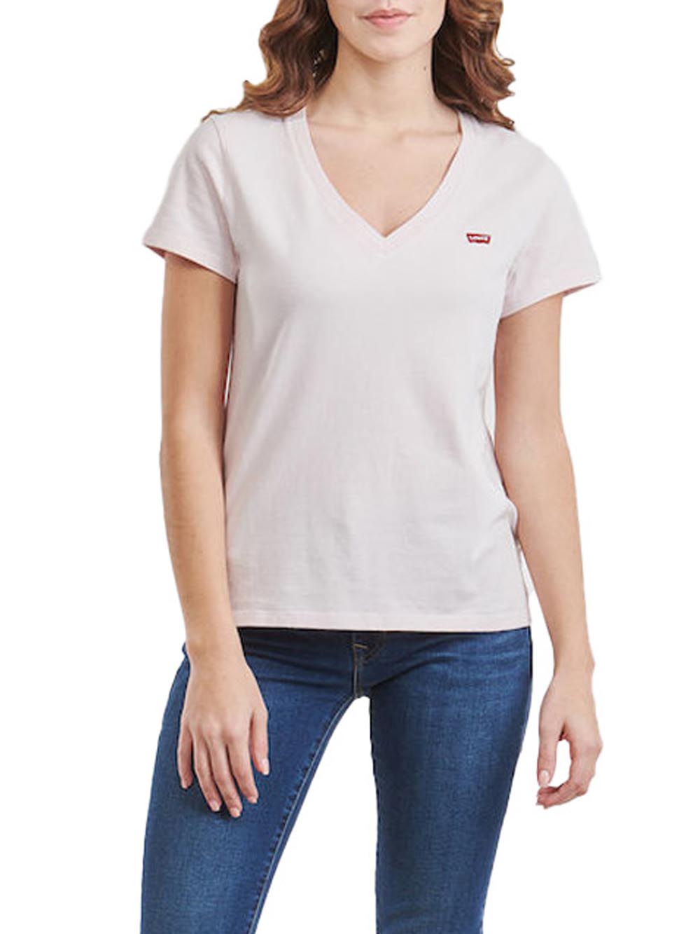 Levi's T-shirt Donna Perfect Vneck 85341 Rosa