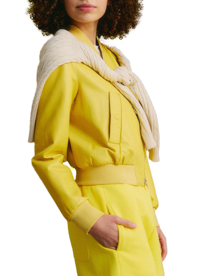 Peuterey Giubbino Donna Choisya Leather Acc Ped502599012119 Giallo