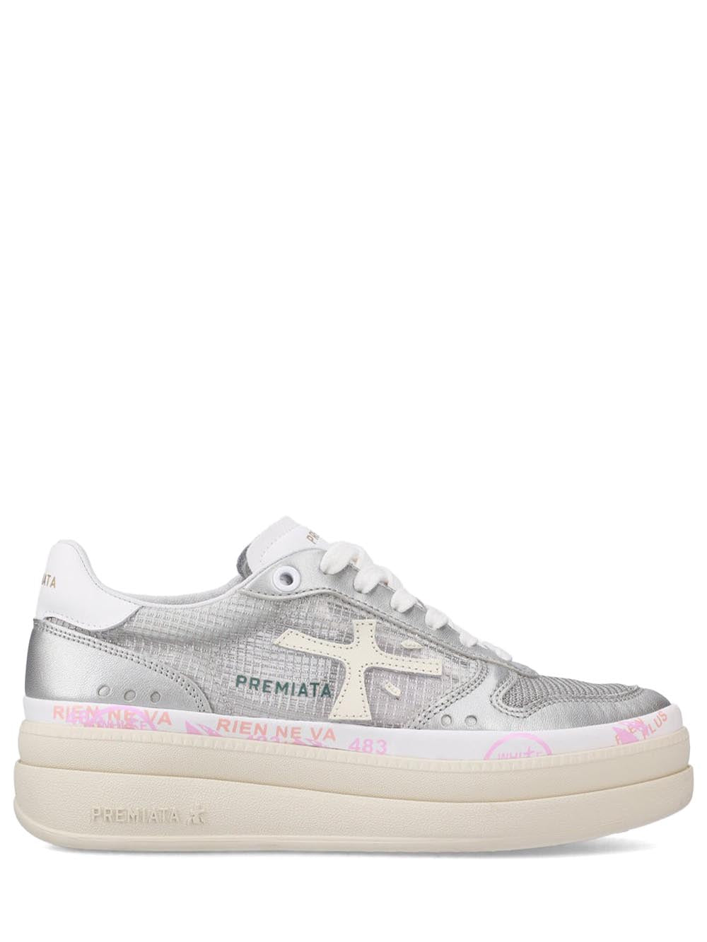 Premiata Sneakers Donna Micol Argento