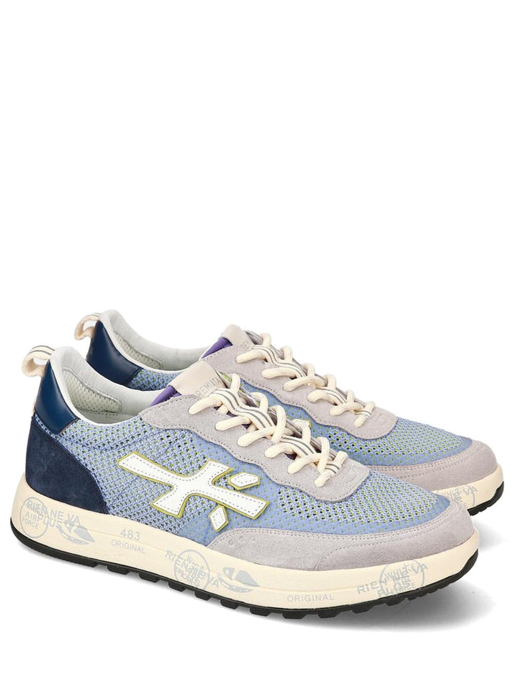 Premiata Sneakers Uomo Nous Celeste