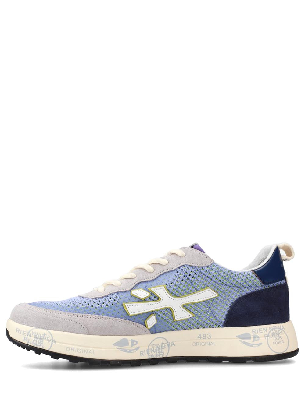 Premiata Sneakers Uomo Nous Celeste