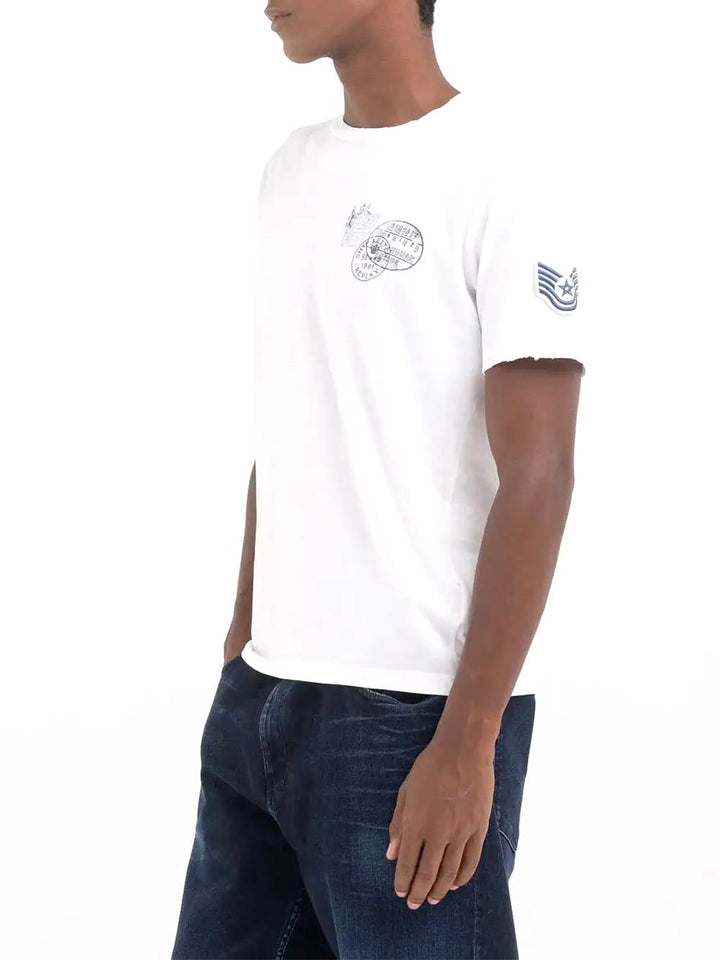 Replay T-shirt Uomo M6763 .000.23608p Bianco