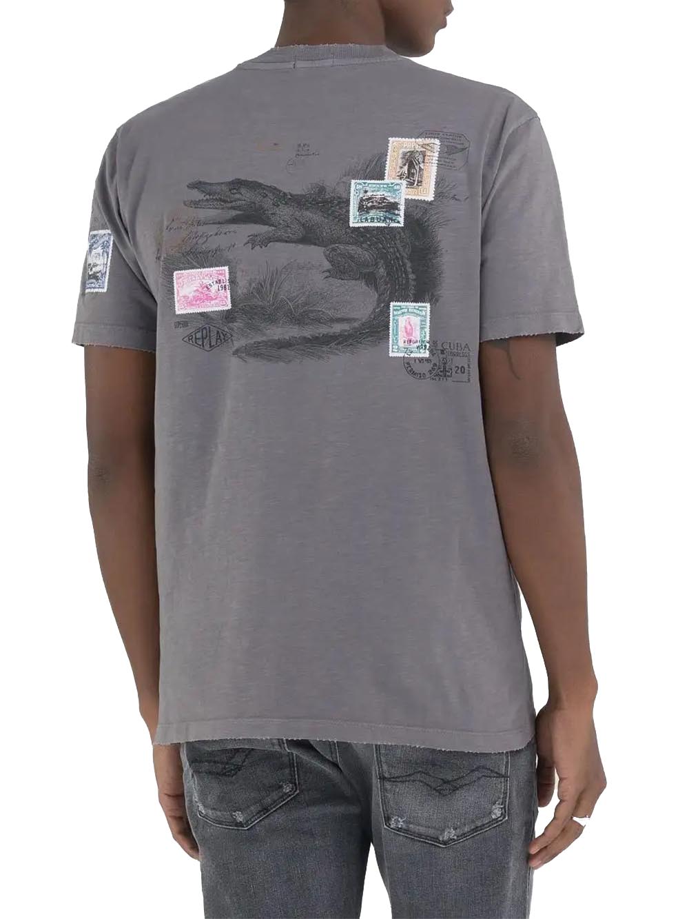 Replay T-shirt Uomo M6807 .000.22336g Grigio