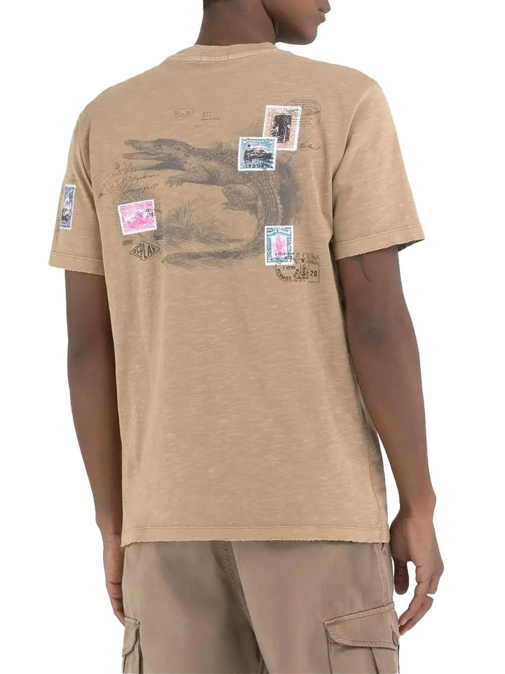 Replay T-shirt Uomo M6807 .000.22336g Beige