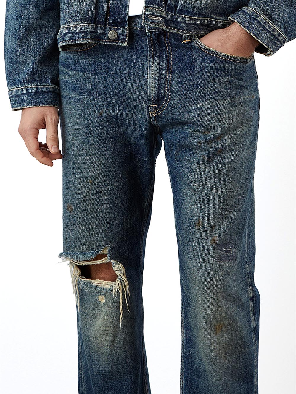 Roy Roger's Jeans Uomo Cult Wide Research Nowords Blu medio