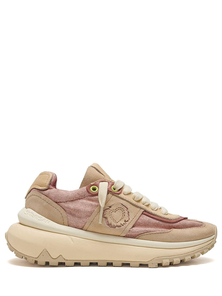 Satorisan Sneakers Donna Dharma Whitewisp Rosa