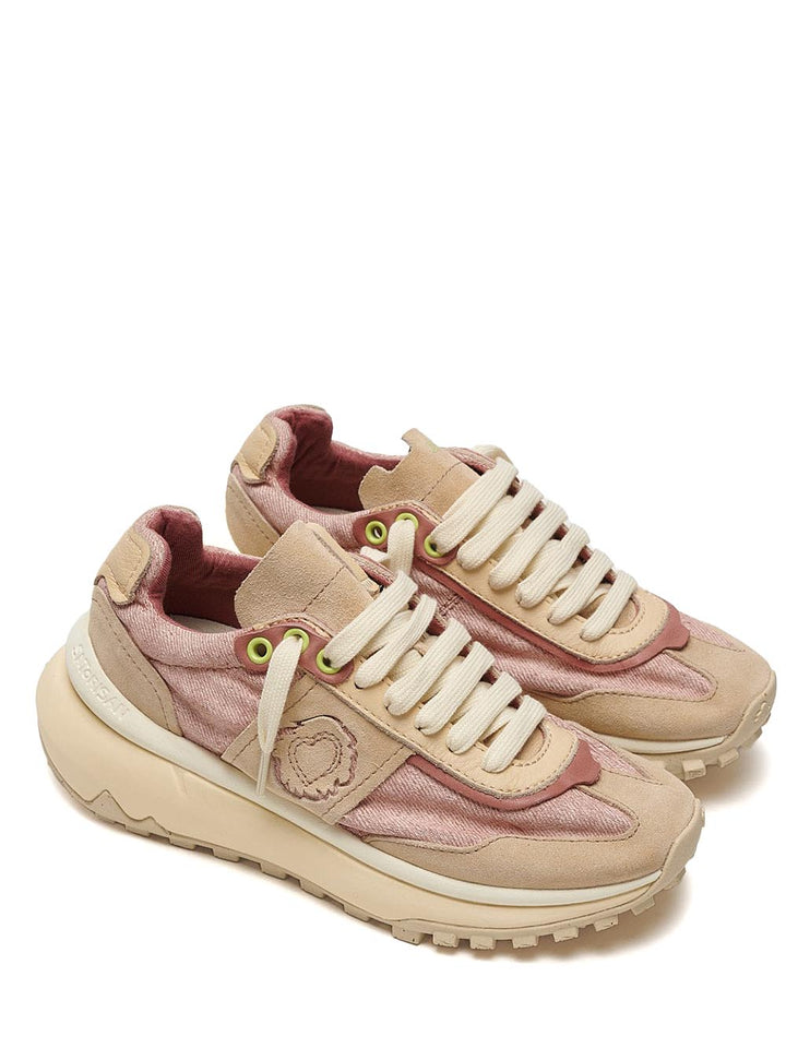 Satorisan Sneakers Donna Dharma Whitewisp Rosa