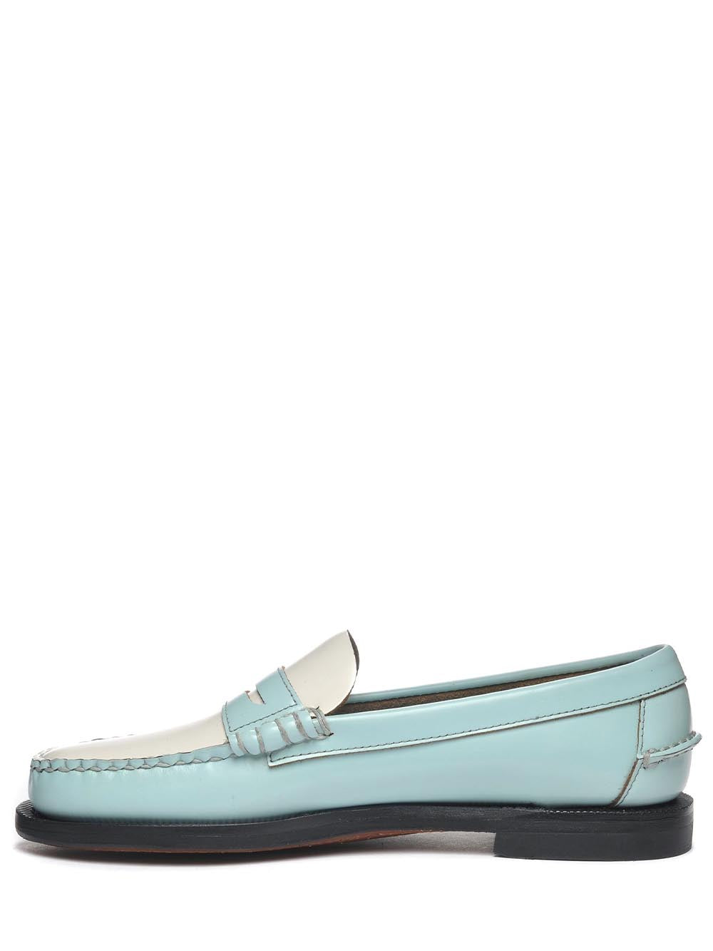 Sebago Mocassino Donna Classic Dan Pigment Verde/Bianco