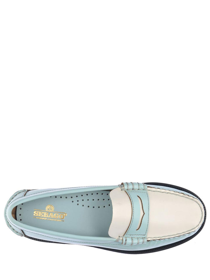 Sebago Mocassino Donna Classic Dan Pigment Verde/Bianco