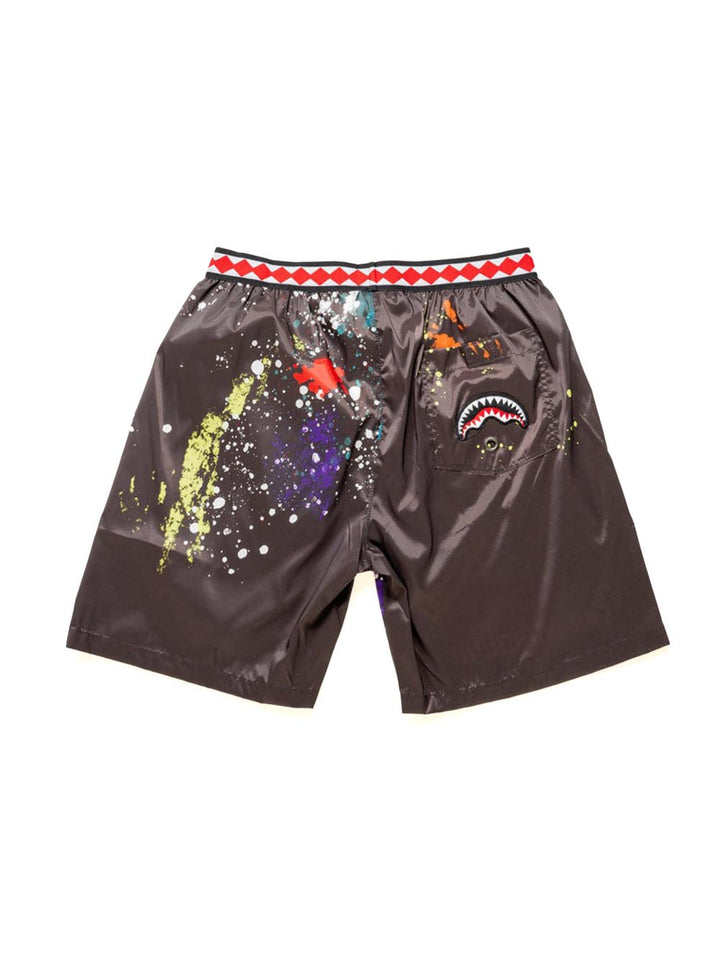 Sprayground Costume Uomo Color Splash Elastic Midi Nero