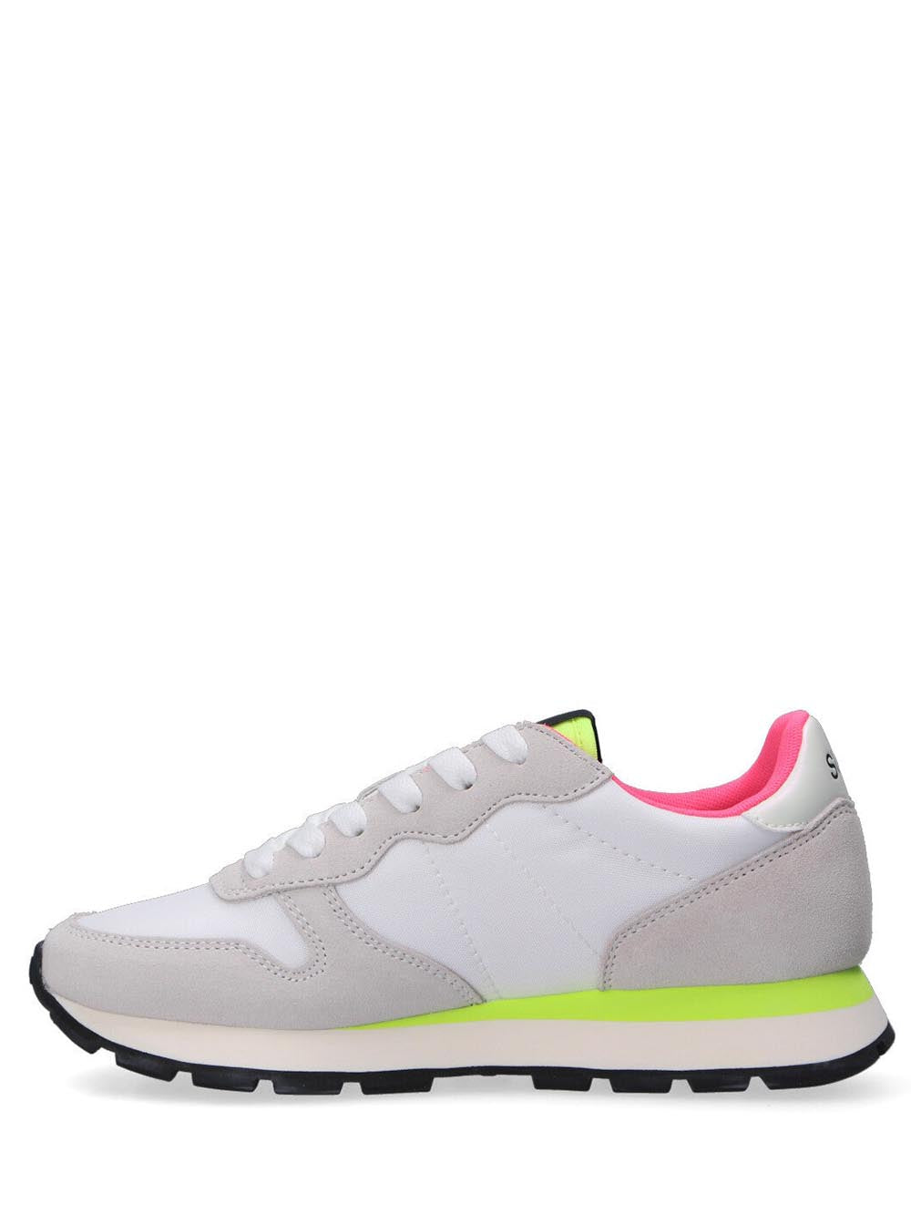 SUN68 Sneakers Donna Bianco/Giallo Fluo