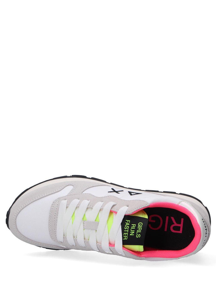 SUN68 Sneakers Donna Bianco/Giallo Fluo