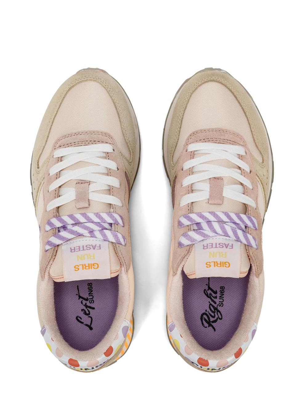 SUN68 Sneakers Donna Z34205 Ally Candy Cane Bianco/Panna
