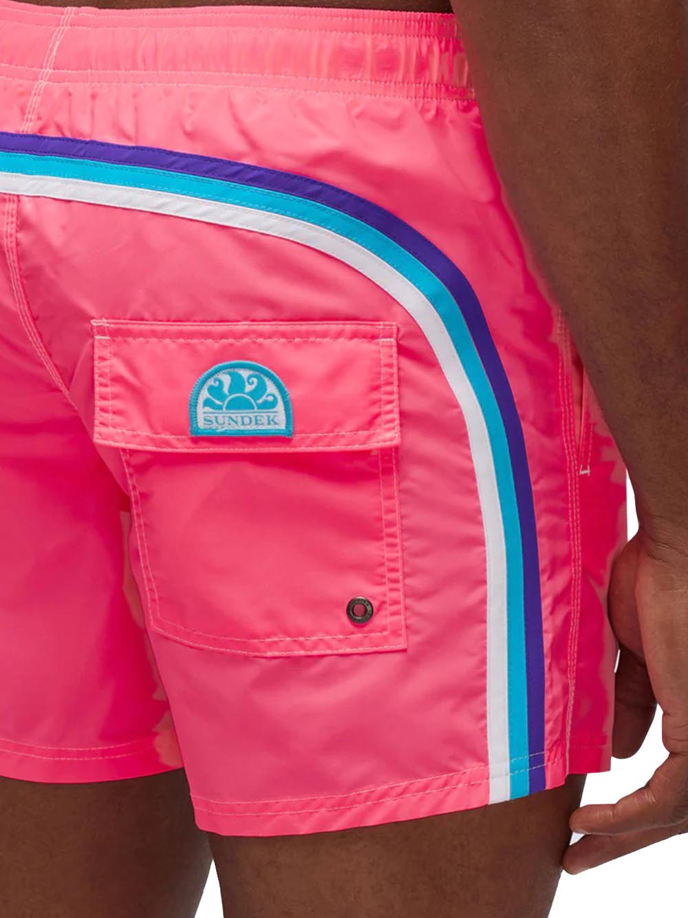 Sundek Costume Uomo Boardshort M504bdta100 Rosa fluo