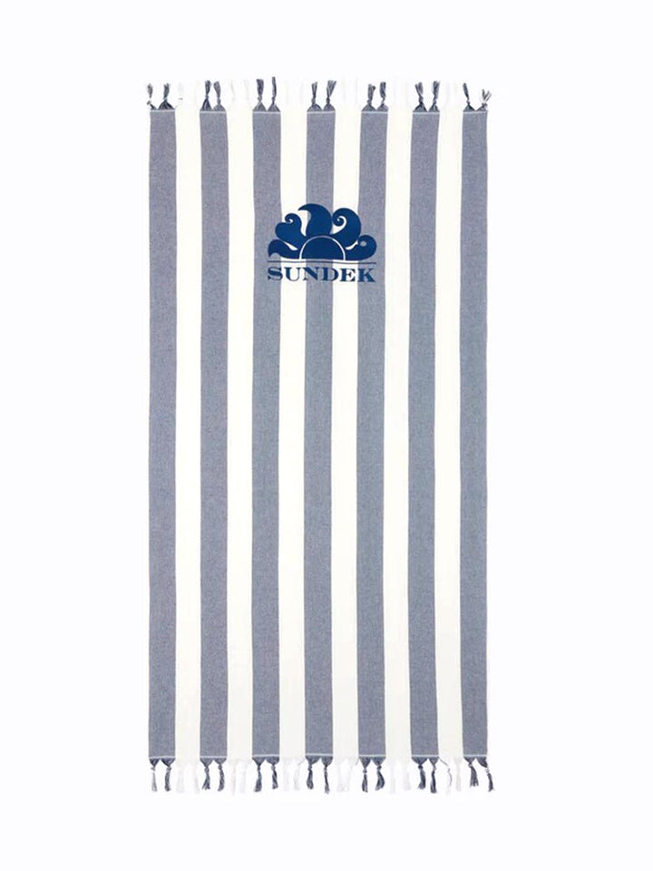 Sundek Telo Mare Unisex Boulders Towel Am321atc1000 Blu/panna