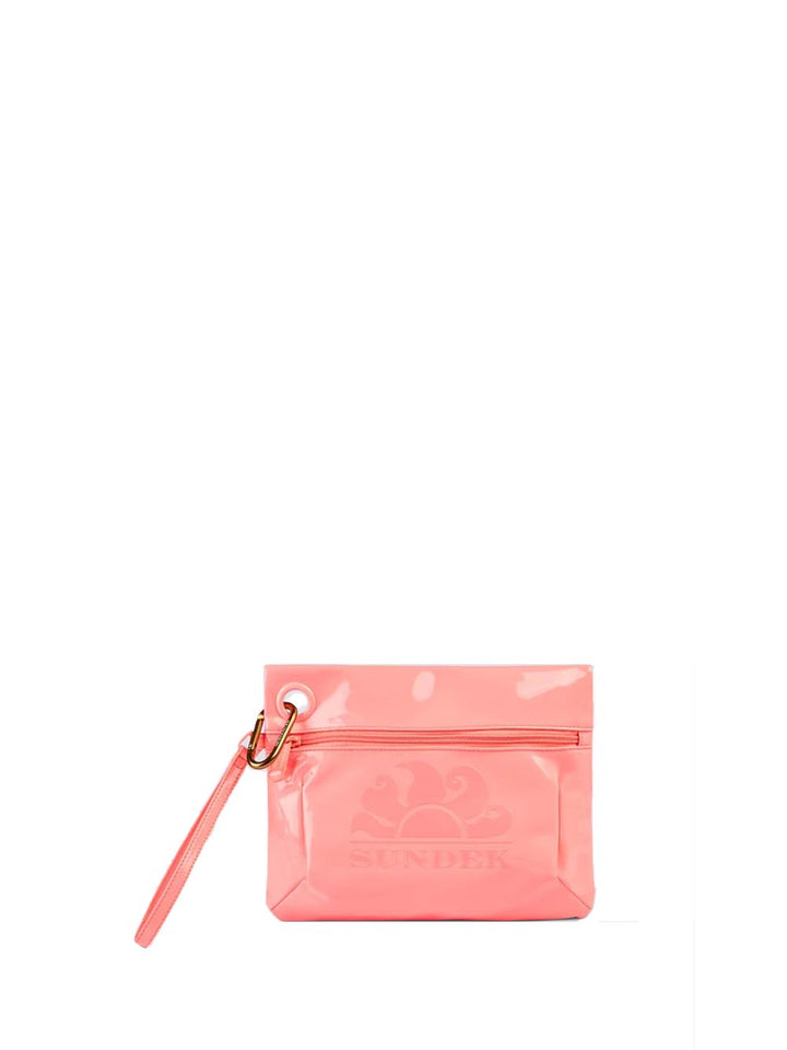 Sundek Pochette Unisex Clutch Bag Aw416abpv400 Rosa pesca