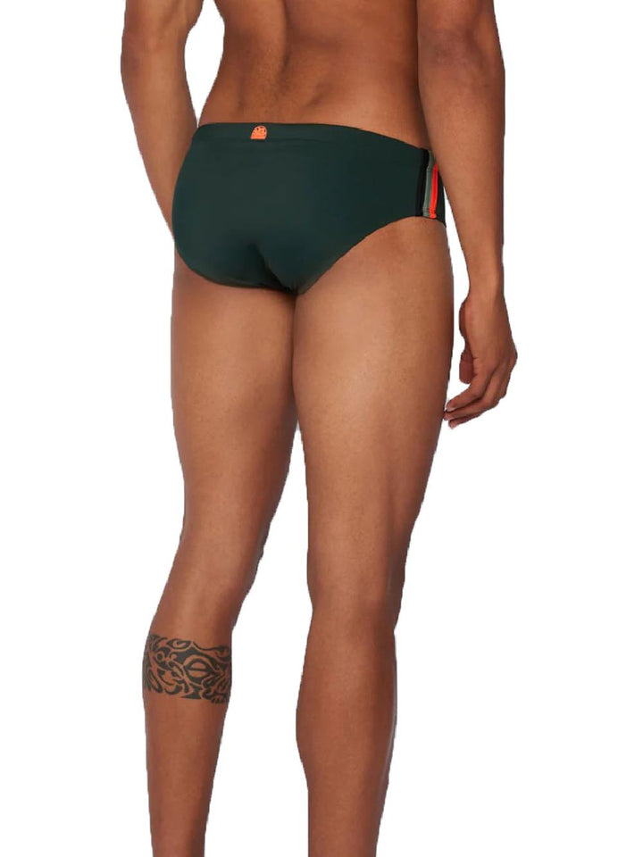 Sundek Costume Uomo Diwalter Swim Brief M279ssl3000 Verde scuro