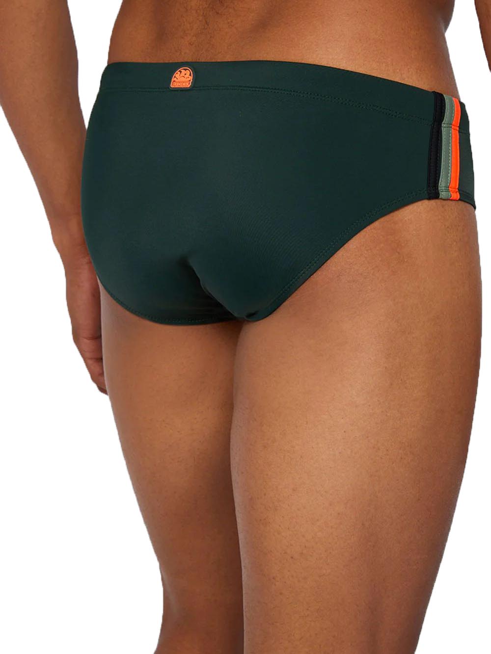 Sundek Costume Uomo Diwalter Swim Brief M279ssl3000 Verde scuro