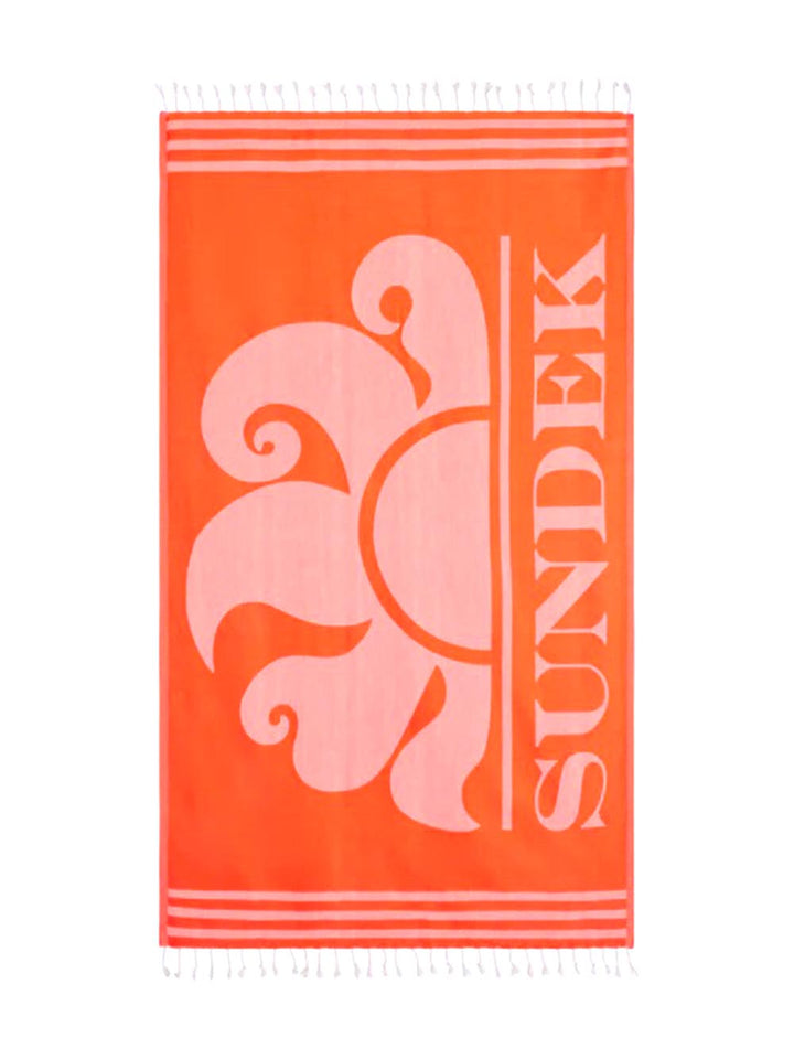 Sundek Telo Mare Unisex Key Fouta Towel Am401atc1000 Rosa pesca