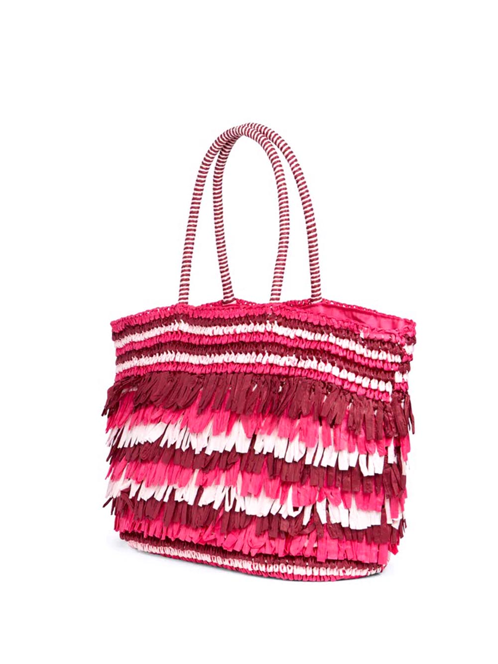 Sundek Borsa a Mano Donna Libera Fringes Bag Aw744abpa100 Fucsia