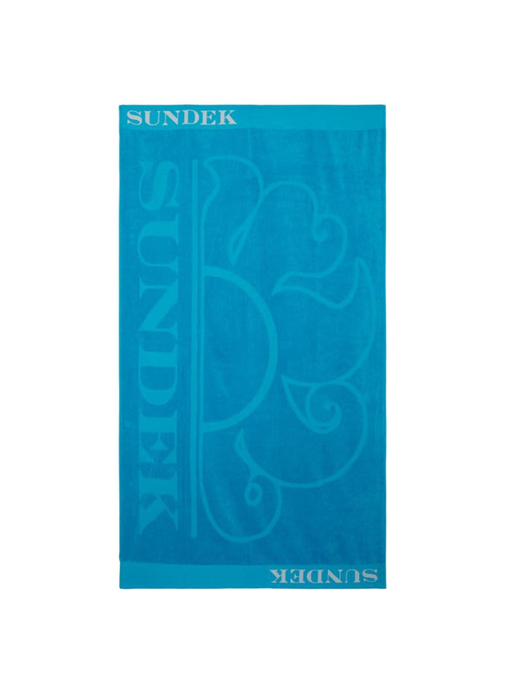 Sundek Telo Mare Unisex Logo Towel Am379atc1000 Bluette