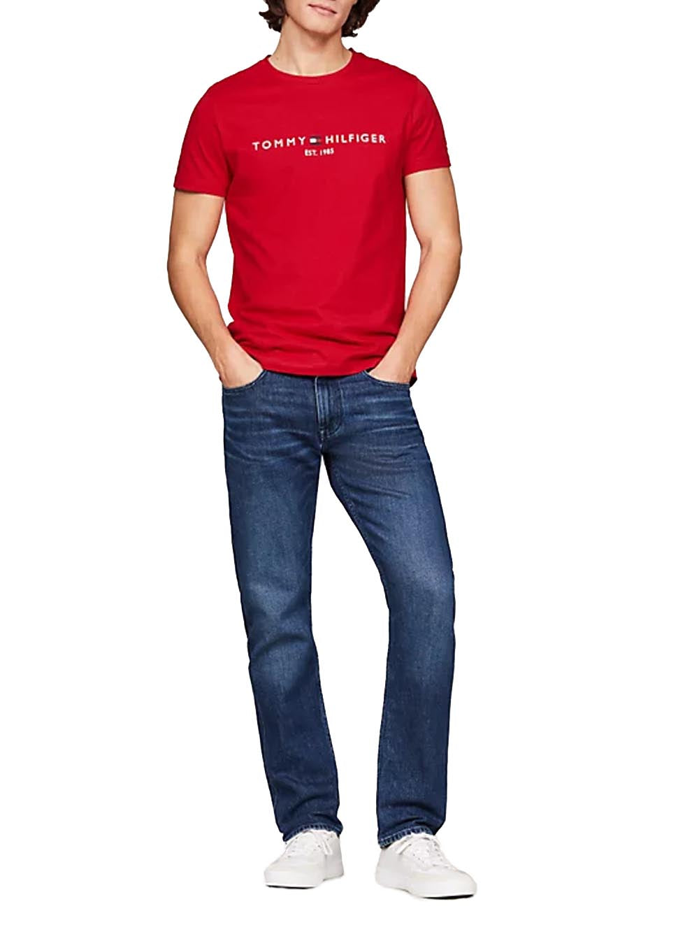 Tommy Hilfiger T-shirt Uomo Mw0mw11797 Rosso