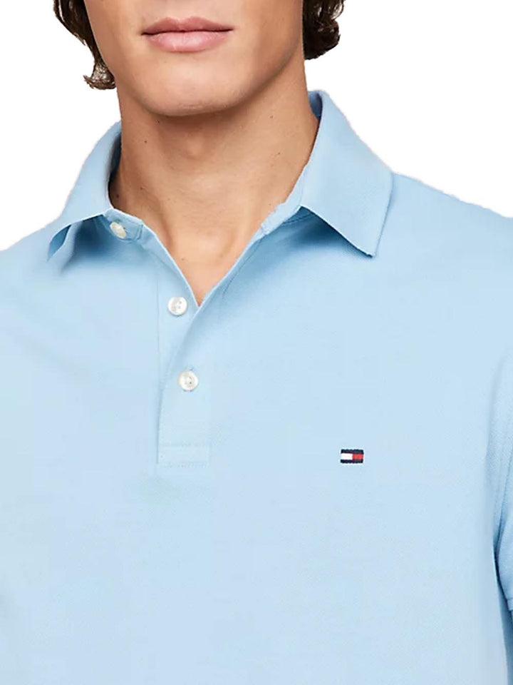 Tommy Hilfiger Polo Uomo Mw0mw17771 Celeste