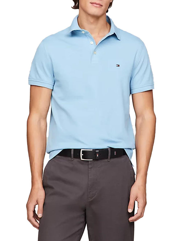 Tommy Hilfiger Polo Uomo Mw0mw17771 Celeste